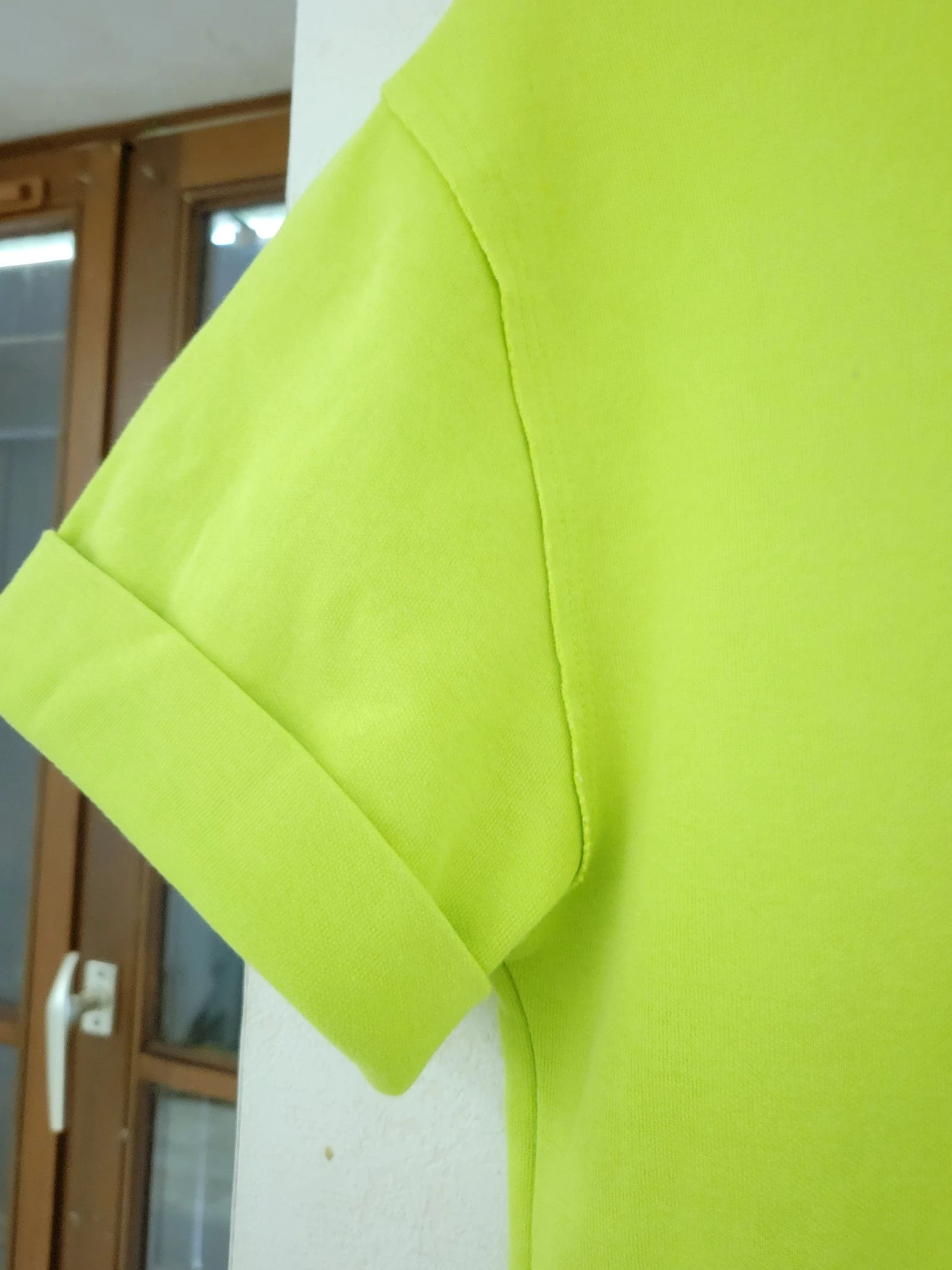 Vestido T-shirt verde limão zara t s-m-l – photo 4